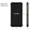 PDA rugged A8 Pro 8GB+128GB / 6.1 negro - miniatura 2
